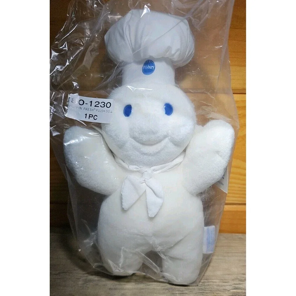 1990 Pillsbury Doughboy Vintage 25th Anniversary Plush Doll Made In Korea 1990